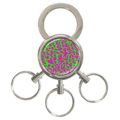 Neon Big Cat 3-ring Key Chain by Angelandspot