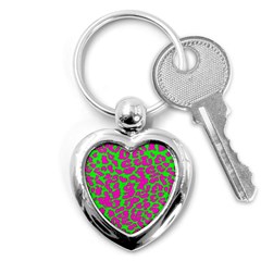 Neon Big Cat Key Chain (heart) by Angelandspot