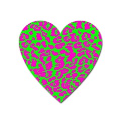 Neon Big Cat Heart Magnet by Angelandspot