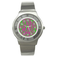 Neon Big Cat Stainless Steel Watch by Angelandspot