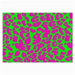 Neon Big Cat Large Glasses Cloth (2 Sides) Back