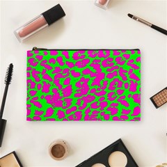 Neon Big Cat Cosmetic Bag (medium) by Angelandspot