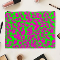 Neon Big Cat Cosmetic Bag (xl) by Angelandspot