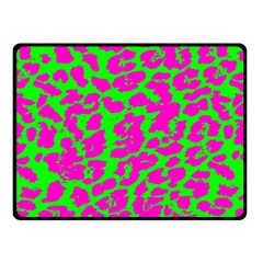 Neon Big Cat Fleece Blanket (small) by Angelandspot