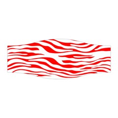 Red And White Zebra Stretchable Headband by Angelandspot