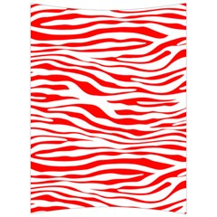 Red And White Zebra Back Support Cushion by Angelandspot