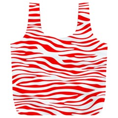 Red and White Zebra Full Print Recycle Bag (XXXL)