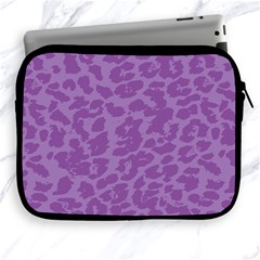 Purple Big Cat Pattern Apple Ipad 2/3/4 Zipper Cases by Angelandspot