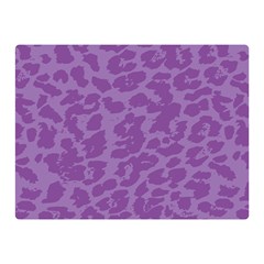 Purple Big Cat Pattern Double Sided Flano Blanket (mini)  by Angelandspot