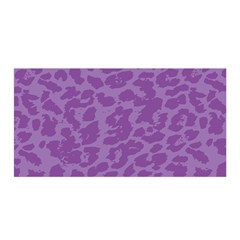 Purple Big Cat Pattern Satin Wrap by Angelandspot