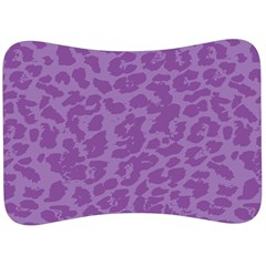 Purple Big Cat Pattern Velour Seat Head Rest Cushion by Angelandspot