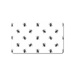 Housefly Drawing Motif Print Pattern Magnet (name Card)