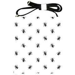 Housefly Drawing Motif Print Pattern Shoulder Sling Bag by dflcprintsclothing