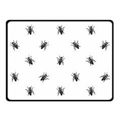 Housefly Drawing Motif Print Pattern Fleece Blanket (small) by dflcprintsclothing