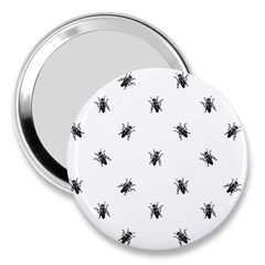 Housefly Drawing Motif Print Pattern 3  Handbag Mirrors