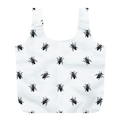 Housefly Drawing Motif Print Pattern Full Print Recycle Bag (l)