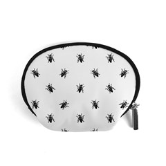 Housefly Drawing Motif Print Pattern Accessory Pouch (small) by dflcprintsclothing