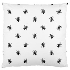 Housefly Drawing Motif Print Pattern Standard Flano Cushion Case (one Side) by dflcprintsclothing