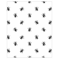 Housefly Drawing Motif Print Pattern Drawstring Bag (small)