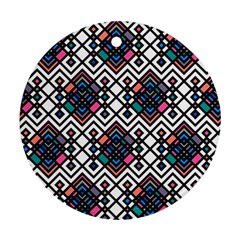 Boho Geometric Ornament (round)