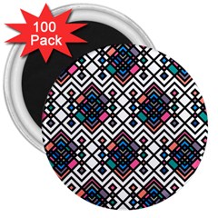 Boho Geometric 3  Magnets (100 Pack)