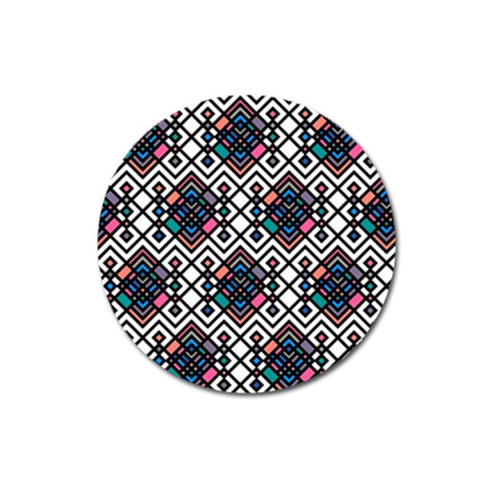 Boho Geometric Magnet 3  (Round)