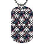 Boho Geometric Dog Tag (One Side) Front