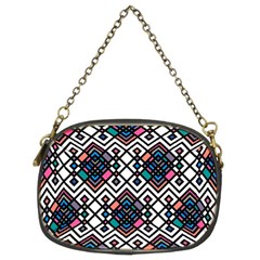 Boho Geometric Chain Purse (two Sides)