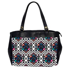 Boho Geometric Oversize Office Handbag (2 Sides)