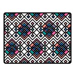 Boho Geometric Fleece Blanket (Small) 50 x40  Blanket Front