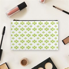 Bright Leaves Motif Print Pattern Design Cosmetic Bag (medium) by dflcprintsclothing