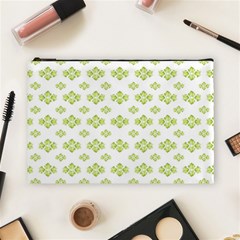 Bright Leaves Motif Print Pattern Design Cosmetic Bag (large) by dflcprintsclothing