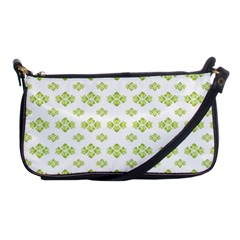 Bright Leaves Motif Print Pattern Design Shoulder Clutch Bag