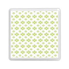 Bright Leaves Motif Print Pattern Design Memory Card Reader (square) by dflcprintsclothing