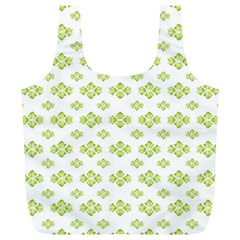 Bright Leaves Motif Print Pattern Design Full Print Recycle Bag (xl) by dflcprintsclothing