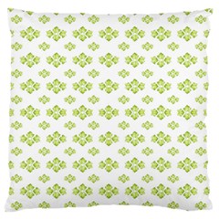 Bright Leaves Motif Print Pattern Design Large Flano Cushion Case (two Sides) by dflcprintsclothing