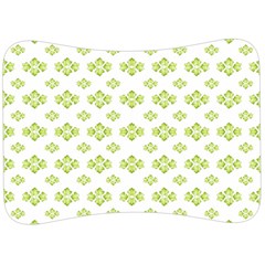 Bright Leaves Motif Print Pattern Design Velour Seat Head Rest Cushion by dflcprintsclothing