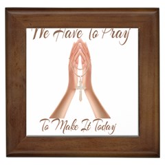 Panther World Limited Edition Prayer  Framed Tile by Pantherworld143