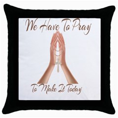 Panther World Limited Edition Prayer  Throw Pillow Case (black) by Pantherworld143