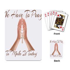 Panther World Limited Edition Prayer  Playing Cards Single Design (rectangle) by Pantherworld143