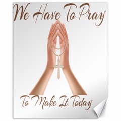 Panther World Limited Edition Prayer  Canvas 11  X 14  by Pantherworld143