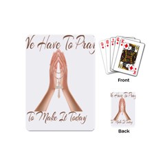 Panther World Limited Edition Prayer  Playing Cards Single Design (mini) by Pantherworld143