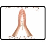 Panther World Limited Edition Prayer  Fleece Blanket (Large)  80 x60  Blanket Front