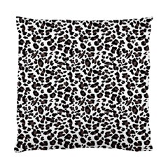 Leopard spots, white, brown black, animal fur print Standard Cushion Case (Two Sides)