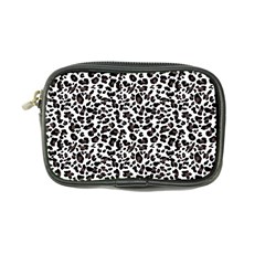 Leopard spots, white, brown black, animal fur print Coin Purse