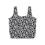 Leopard spots, white, brown black, animal fur print Full Print Recycle Bag (S) Front