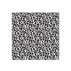 Leopard spots, white, brown black, animal fur print Satin Bandana Scarf