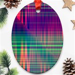 Glitch Oval Ornament (Two Sides) Front