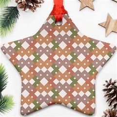 Squares And Diamonds Ornament (Star)