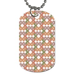 Squares And Diamonds Dog Tag (One Side)